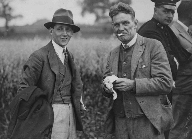 hubert broad and will hay with cut hand after crash 0324-0214